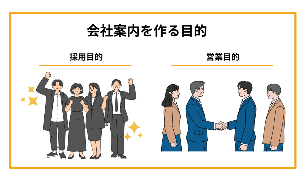 会社案内を作る目的
